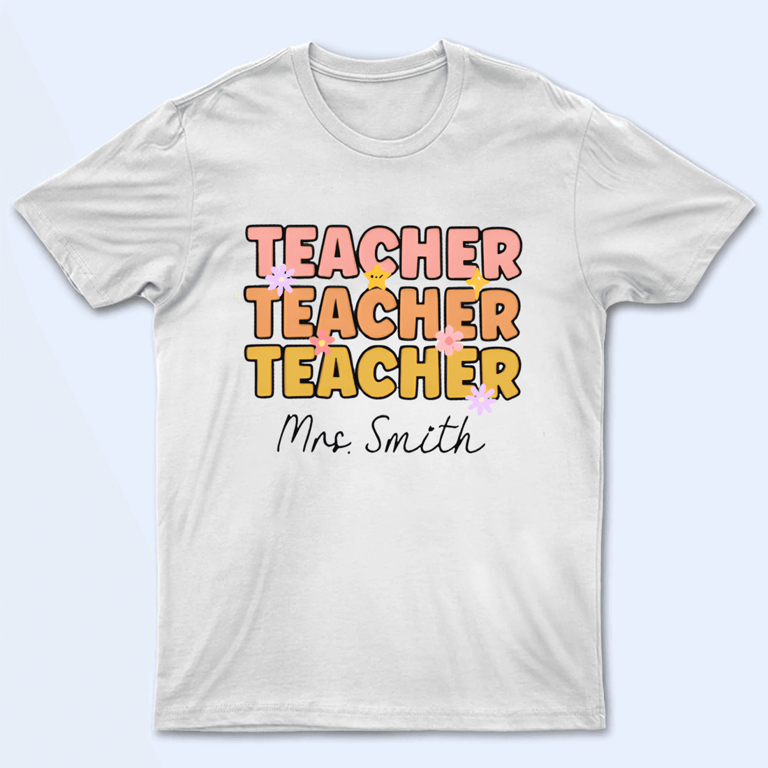 Teacher Custom Text t-shirt, alternate view 2