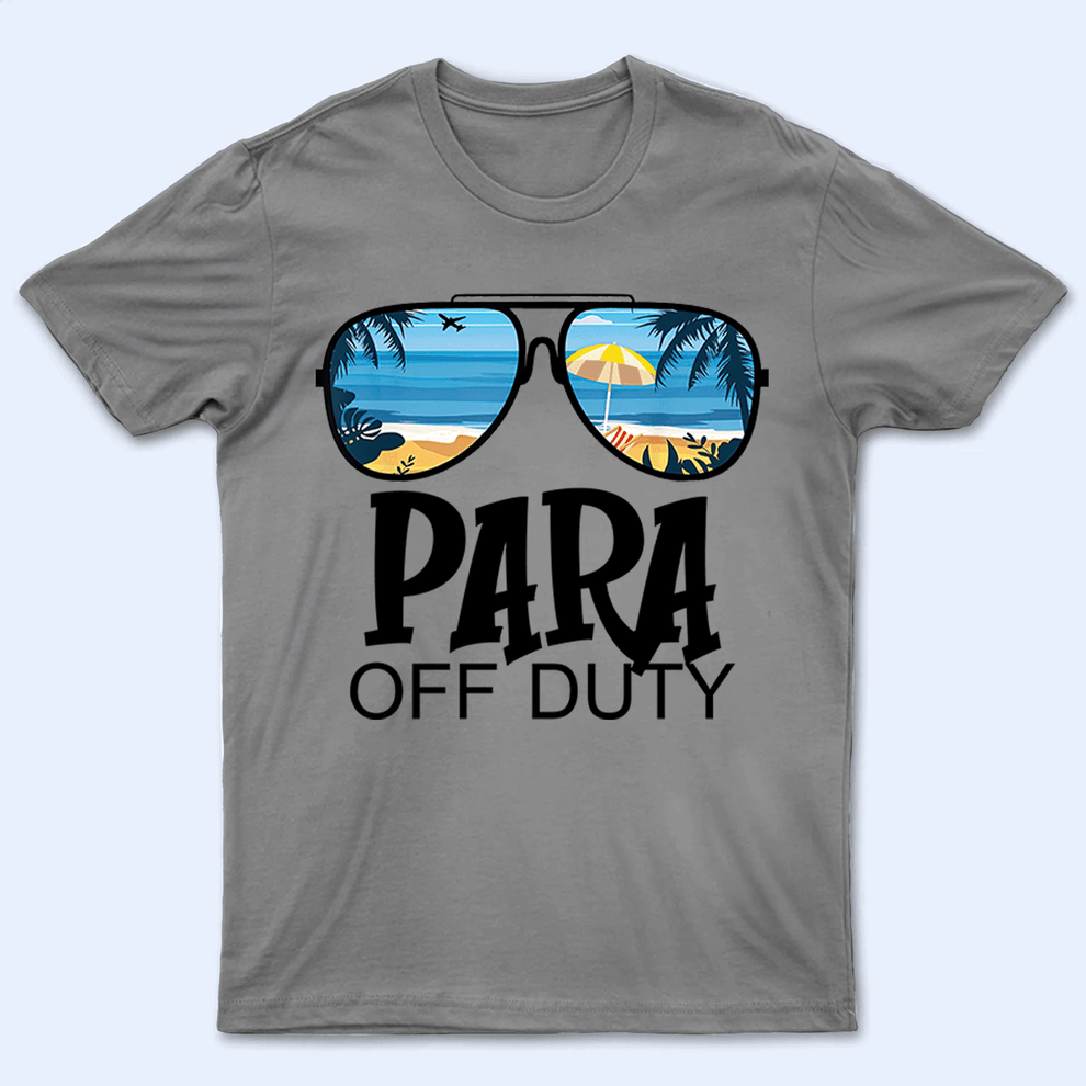 Personalized Teacher Off Duty t-shirt, main view