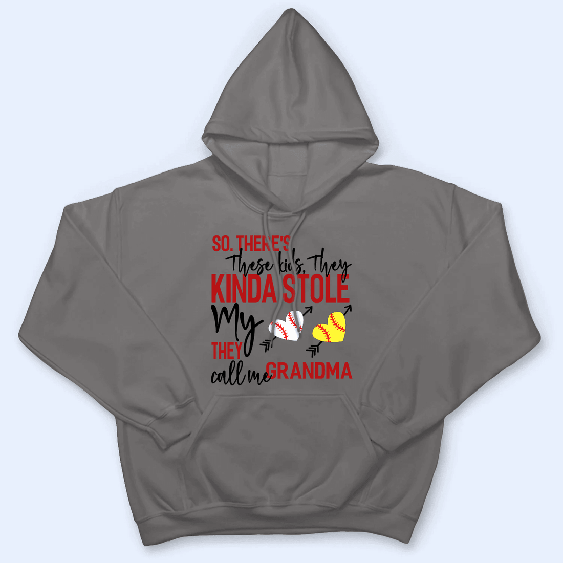 These Kids Kinda Stole My Heart - Personalized Custom T Shirt - Gift for Grandma/Nana/Mimi, Mom, Wife, Grandparent - Suzitee Store