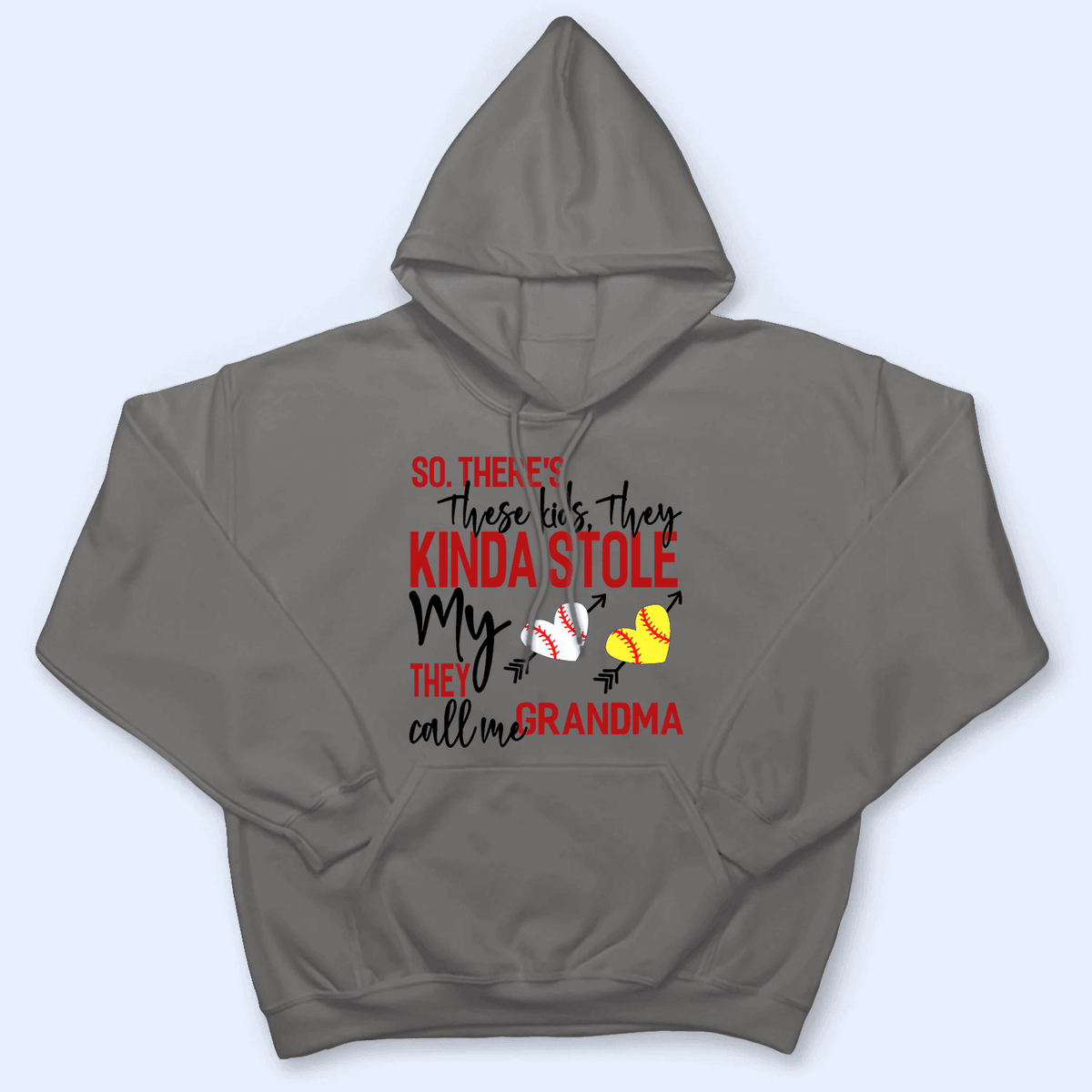 These Kids Kinda Stole My Heart - Personalized Custom T Shirt - Gift for Grandma/Nana/Mimi, Mom, Wife, Grandparent - Suzitee Store