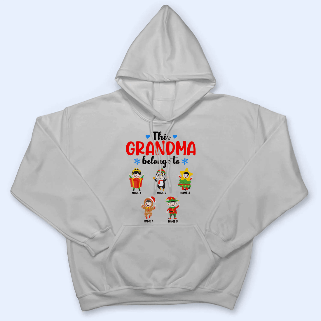 This Grandma Belongs To Grandkids - Christmas - Personalized Custom T Shirt - Birthday, Loving, Funny Gift for Grandma/Nana/Mimi, Mom, Wife, Grandparent - Suzitee Store