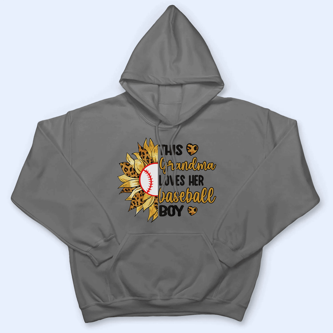 This Grandma Loves Her Baseball Boy - Personalized Custom T Shirt - Gift for Grandma/Nana/Mimi, Mom, Wife, Grandparent - Suzitee Store