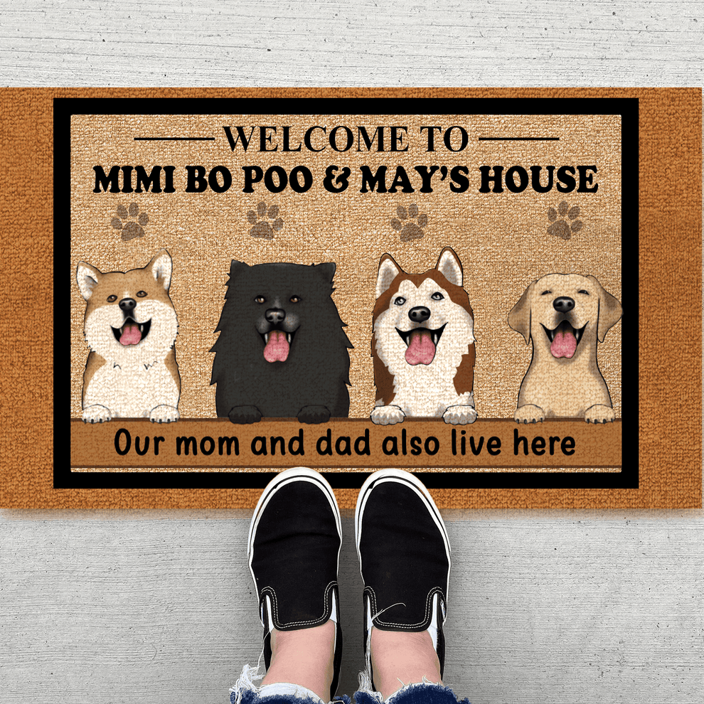 Personalized Dog Doormat, main view