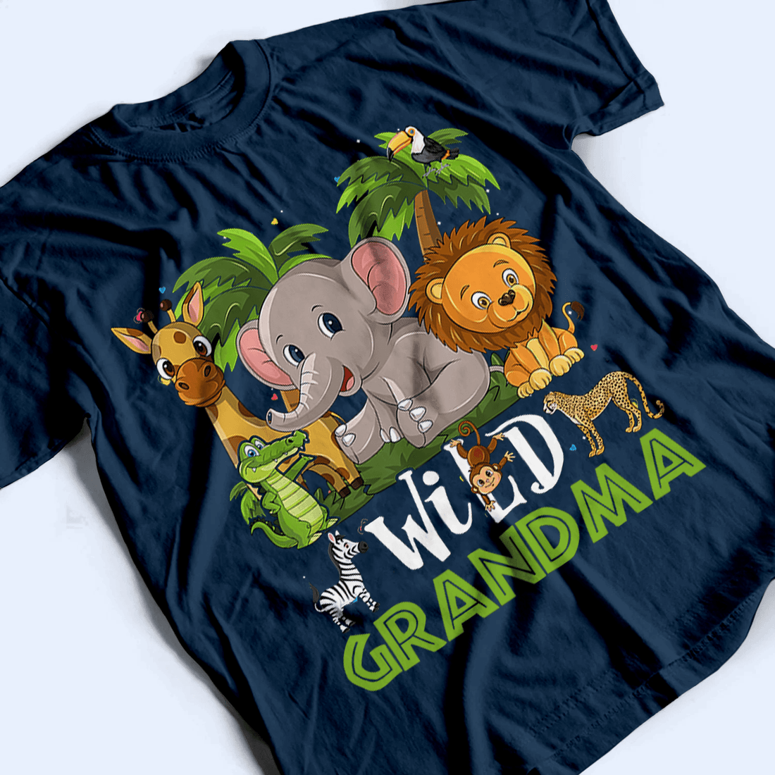 Wild Grandma - Personalized Custom T Shirt - Birthday, Loving, Funny Gift for Grandma/Nana/Mimi, Mom, Wife, Grandparent - Suzitee Store