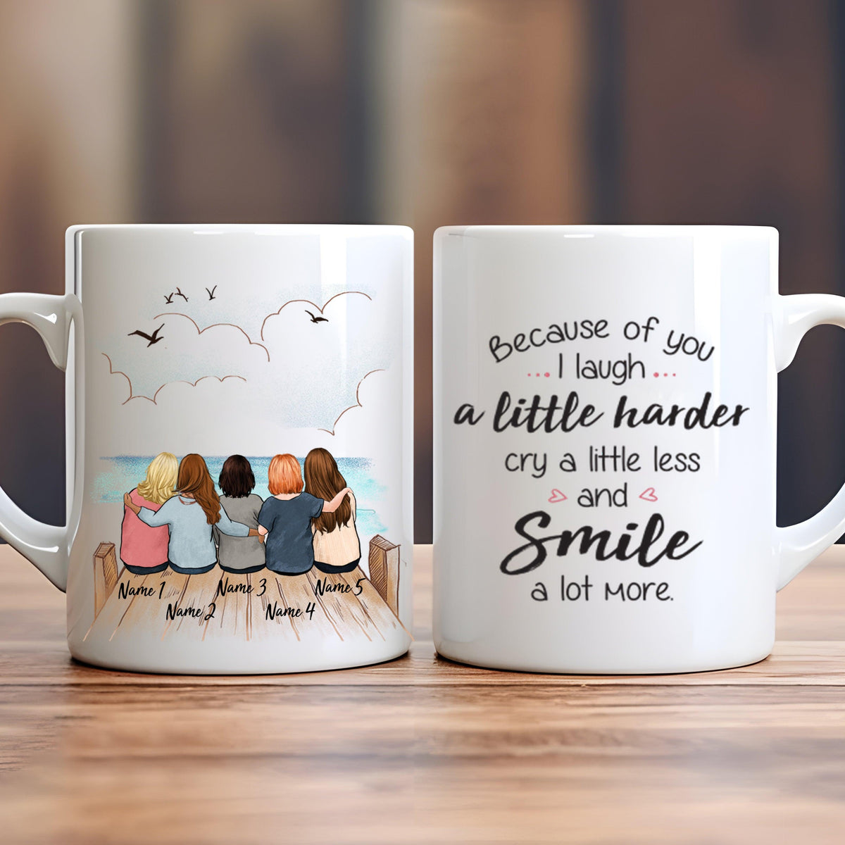 Personalized Best Friend Birthday Gifts - Personalized Custom 11oz Mug - Birthday, Loving, Funny Gift for Grandma/Nana/Mimi, Mom/Dad, Aunt, Wife/Husband, Grandparent - Suzitee Store