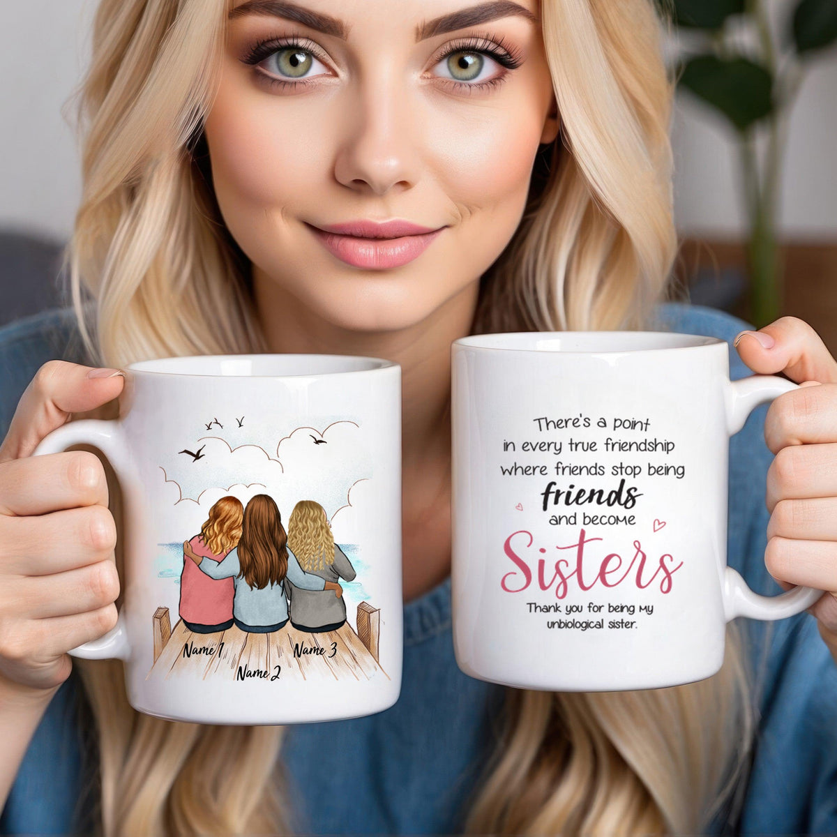Personalized Best Friend Birthday Gifts - Personalized Custom 11oz Mug - Birthday, Loving, Funny Gift for Grandma/Nana/Mimi, Mom/Dad, Aunt, Wife/Husband, Grandparent - Suzitee Store