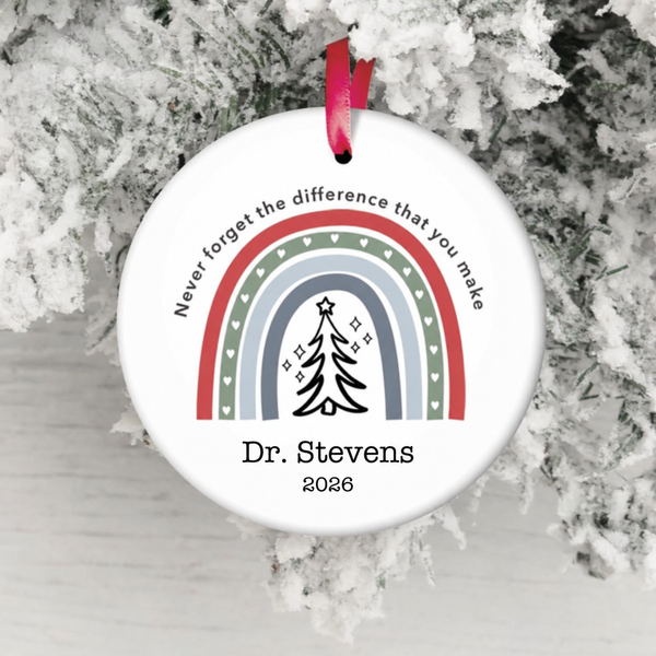 Not All Heroes Wear Capes Nurse - Personalized Circle Ceramic Ornament - Christmas Gift For Nurse, CNA, Registered RN, Healthcare Worker