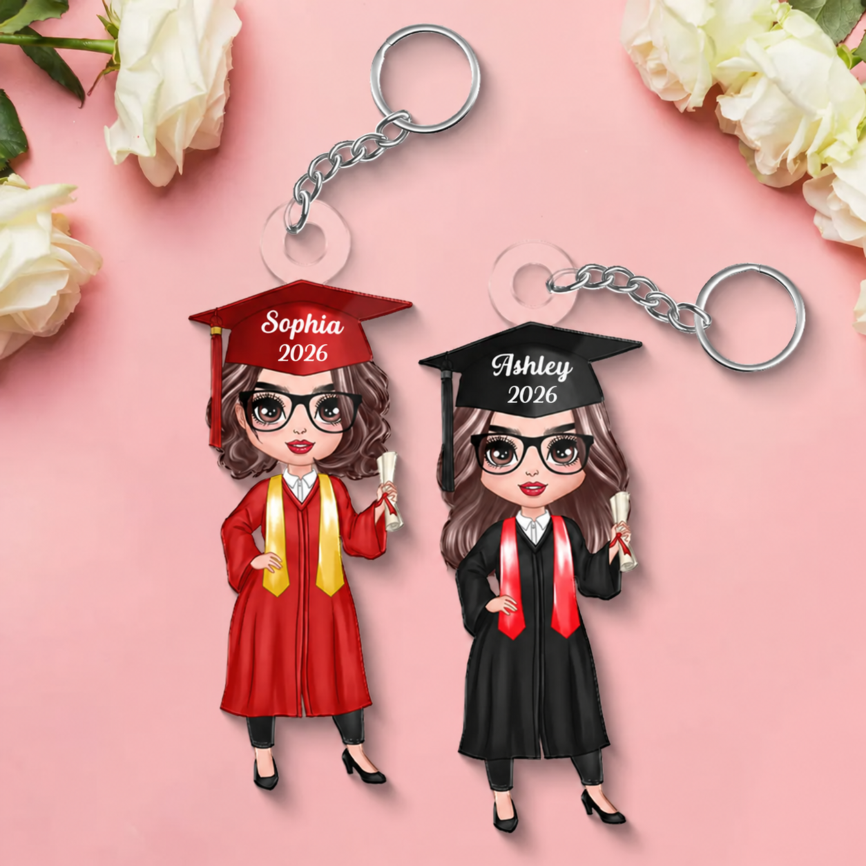 Class Of Senior Graduation Gift personalized acrylic keychain, main view