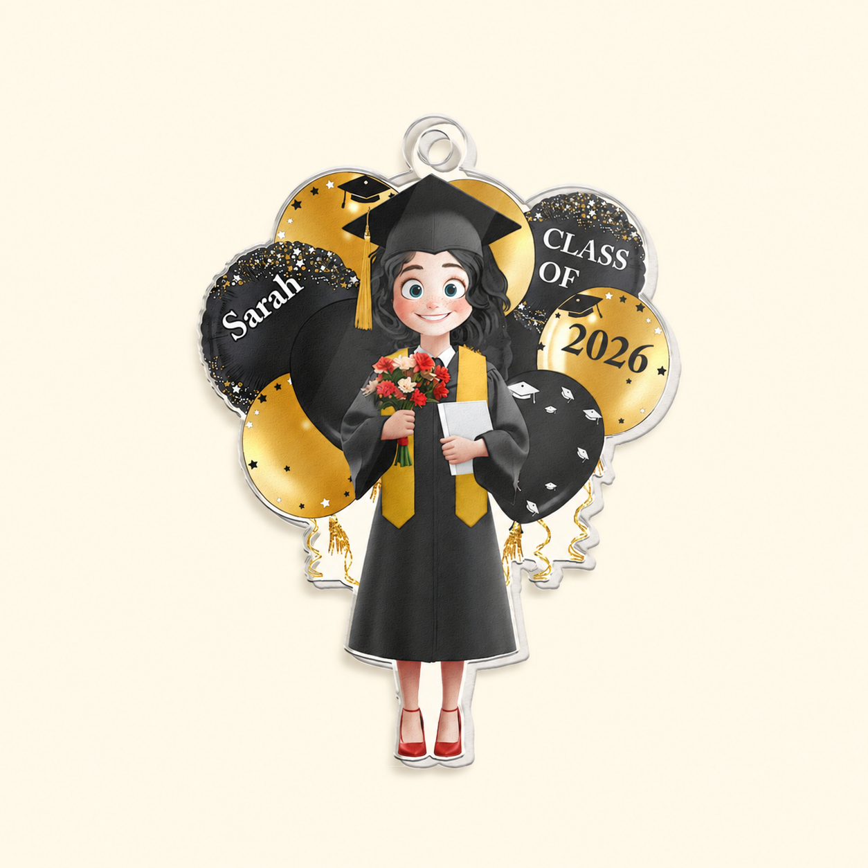 Personalized Graduation Celebration acrylic keychain, alternate view 4