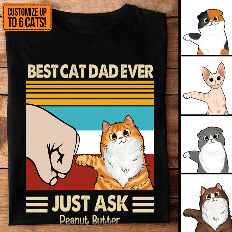 Best Dog Dad and Best Dog Mom Fistbump - Personalized Custom T Shirt - Birthday, Loving, Funny Gift for Dog Mom, Dog Dad, Dog Lovers, Pet Gifts for Him, Her - Suzitee Store