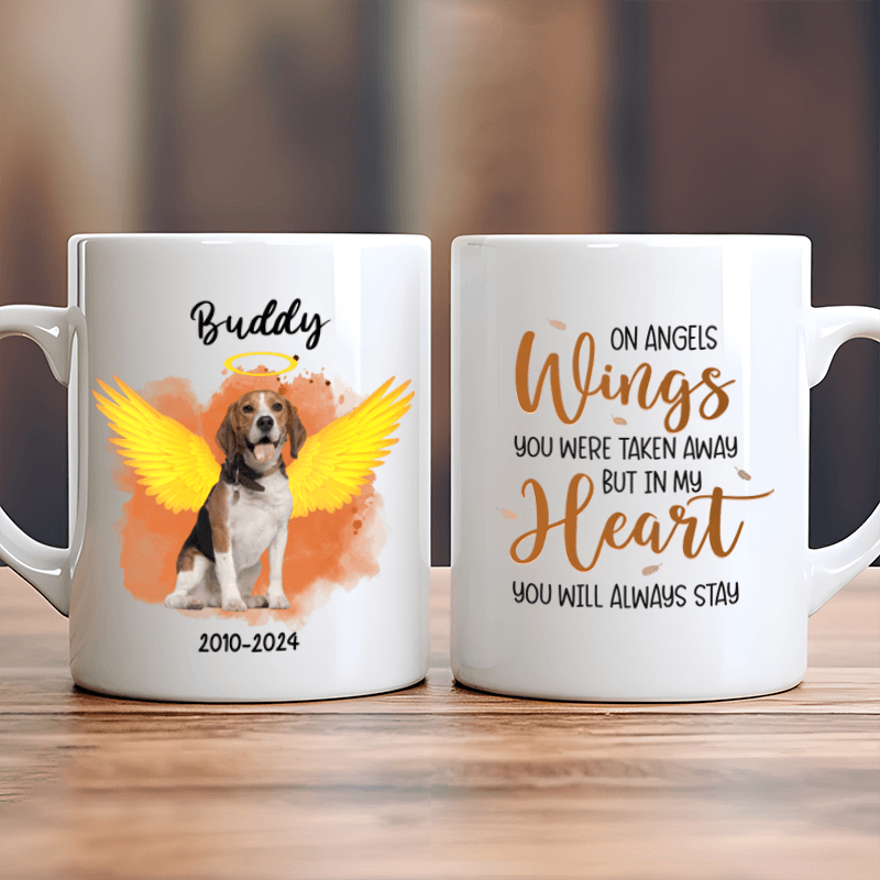 Custom Photo In My Heart You'll Always Stay - Personalized Gift for Dog/Cat Lovers, Pet Lovers, Dog Mom, Cat Mom, Dog Dad, Cat Dad - Suzitee Store