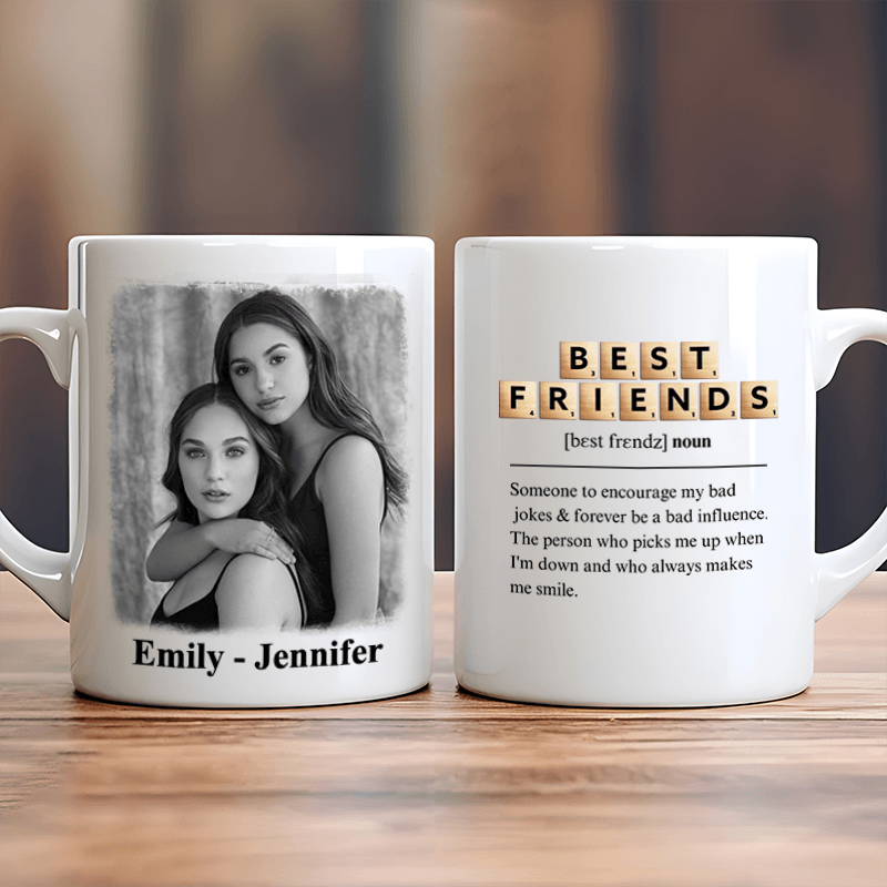 You Always Make Me Smile - Upload Image, Gift For Besties - Personalized Custom Mug - Birthday, Loving, Funny Gift for Besties, Friends - Suzitee Store