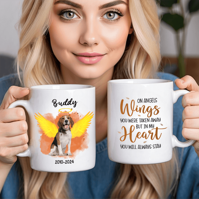 Custom Photo In My Heart You'll Always Stay - Personalized Gift for Dog/Cat Lovers, Pet Lovers, Dog Mom, Cat Mom, Dog Dad, Cat Dad - Suzitee Store