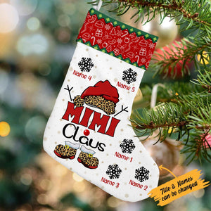 Personalized Christmas Grandma Stocking - Holiday Decor Gift For Grandma, Grandparents, Grandkids