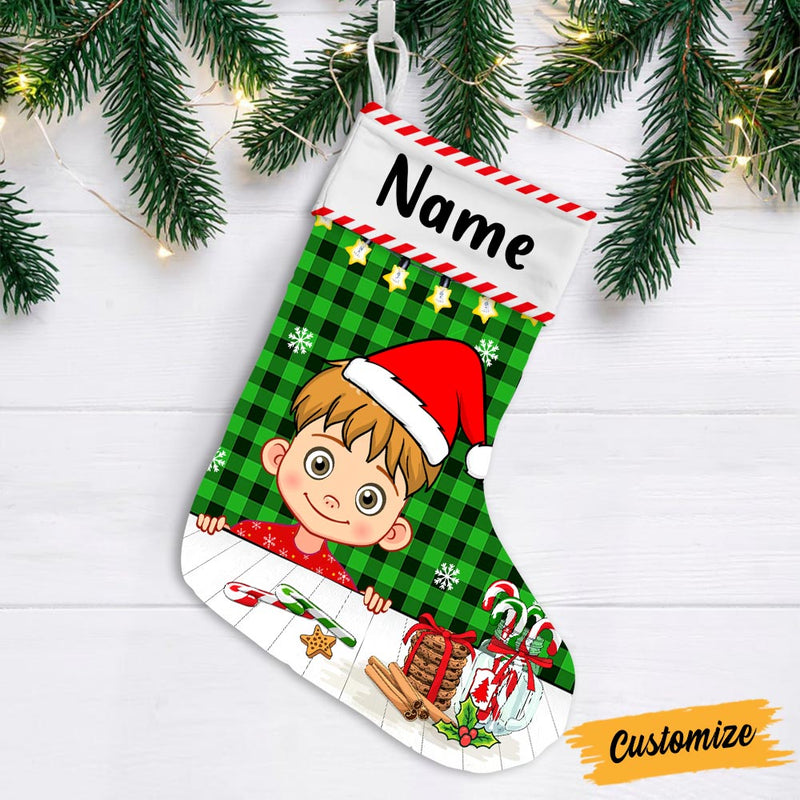 Personalized Christmas Granddaughter, Grandson Stocking Christmas stocking, alternate view 3