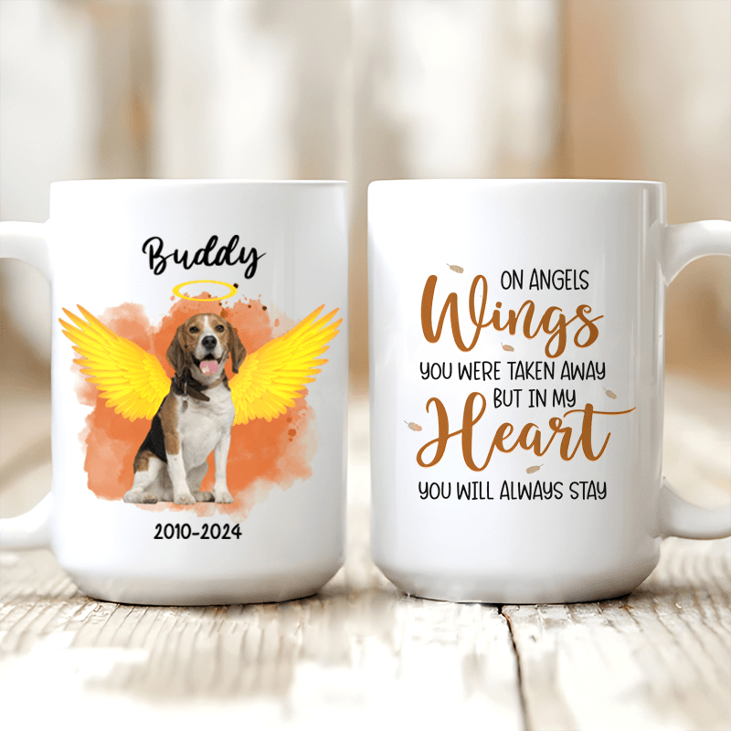 Custom Photo In My Heart You'll Always Stay - Personalized Gift for Dog/Cat Lovers, Pet Lovers, Dog Mom, Cat Mom, Dog Dad, Cat Dad - Suzitee Store