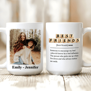You Always Make Me Smile - Upload Image, Gift For Besties - Personalized Custom Mug - Birthday, Loving, Funny Gift for Besties, Friends
