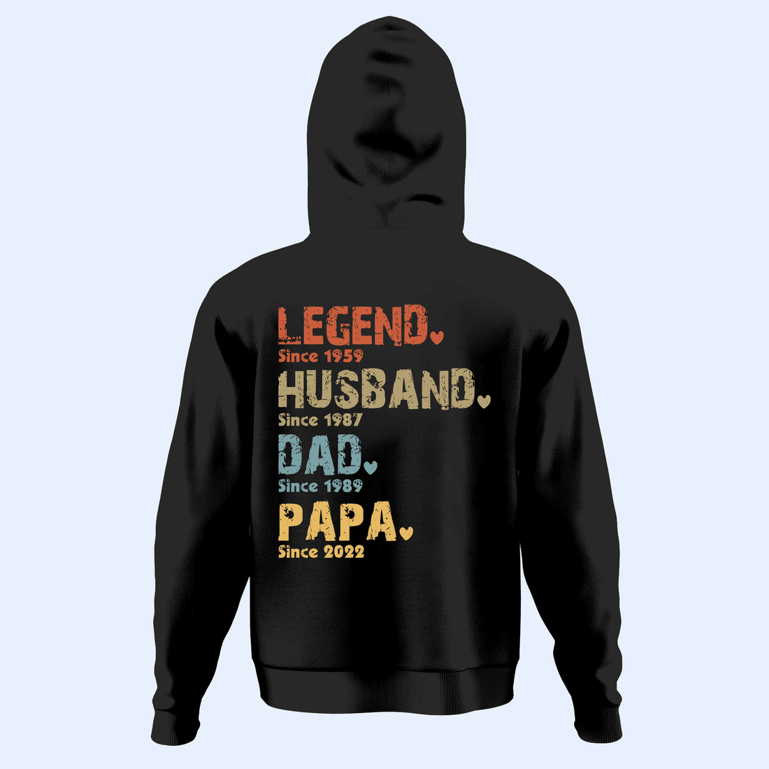 Personalized Legend, Husband, Dad, Grandpa: The Journey of a Lifetime t-shirt, alternate view 4