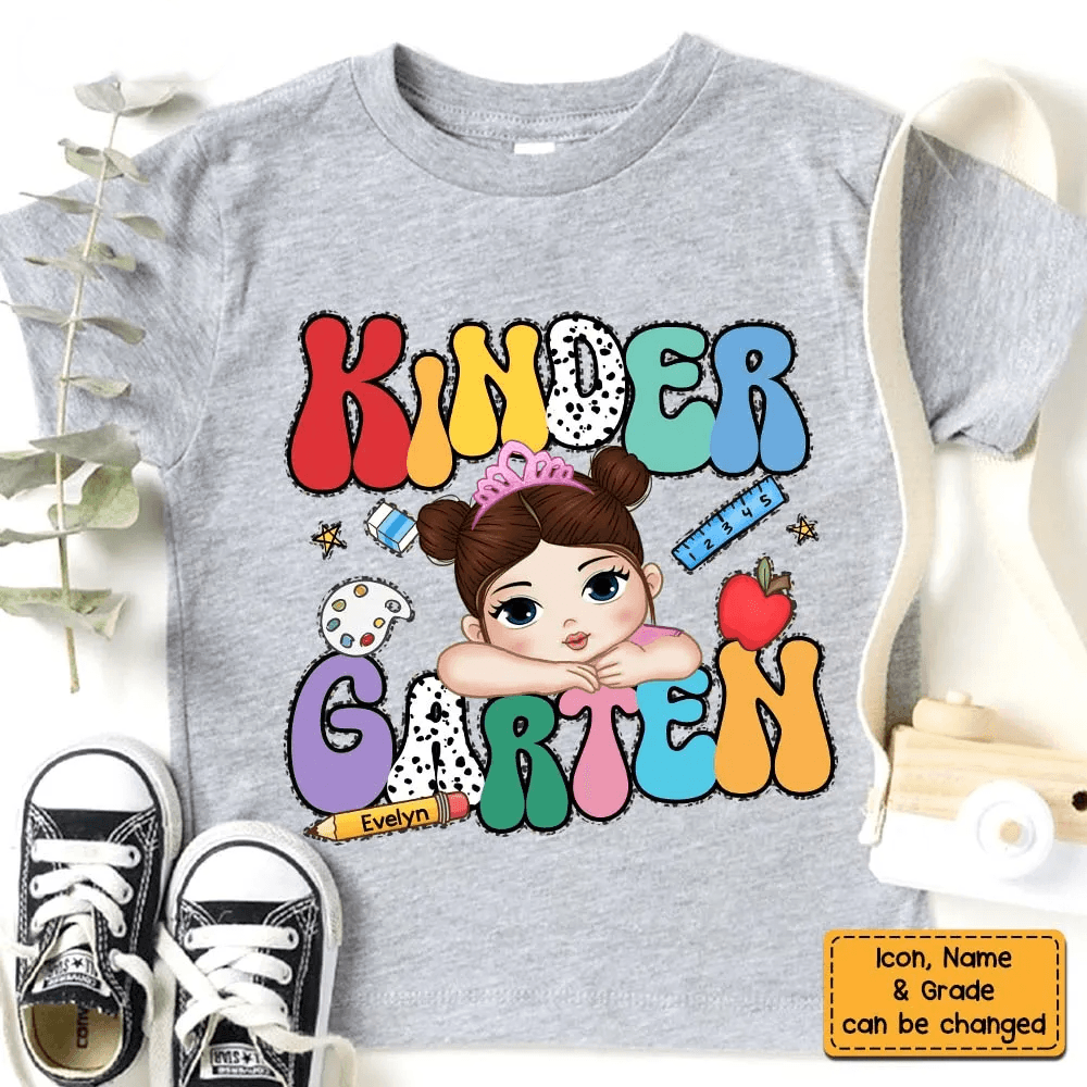 Personalized Kids Back to School, First Day Of School Kid youth t-shirt, alternate view 5