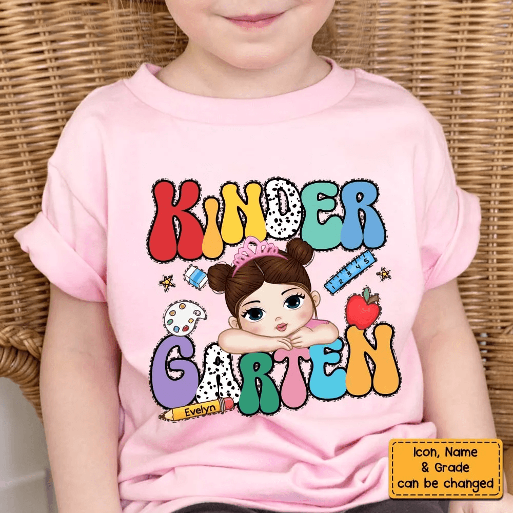 Personalized Kids Back to School, First Day Of School Kid youth t-shirt, alternate view 4