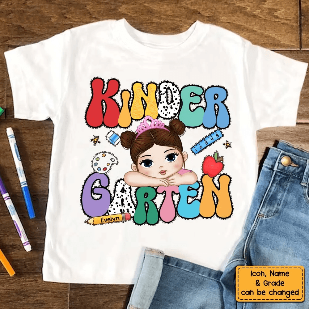 Personalized Kids Back to School, First Day Of School Kid youth t-shirt, alternate view 6