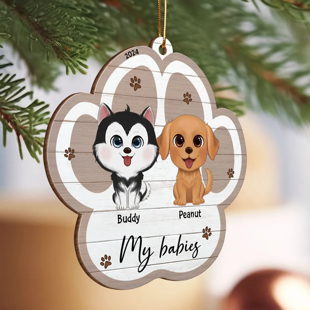 Merry Christmas Pet Lover - Personalized Wood Ornament - Christmas Gift for Dog Lovers, Cat Lovers, Pet Lovers