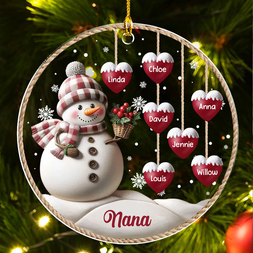 Ganz Ornamento Di Natale Per Nonna 'You Make Christmas Merry' - Rotondo In Zinco 7x6 Cm