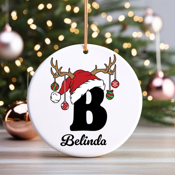 Letter Name Ornament, 2026 Family Ornament, Custom Initial Ornament, Personalized Ornament Name, Family Christmas Ornament, Christmas Gift