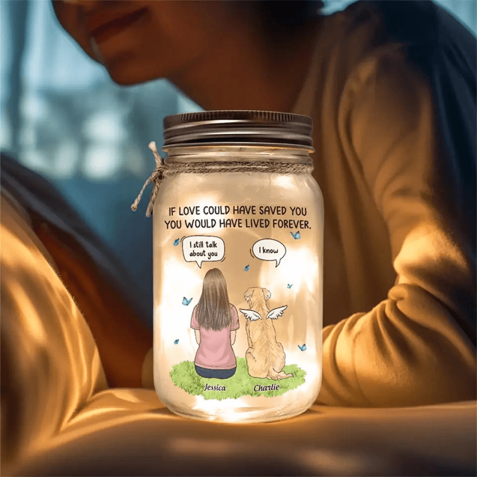 Personalized Mason Jar Memorial Light personalized mason jar light, alternate view 4