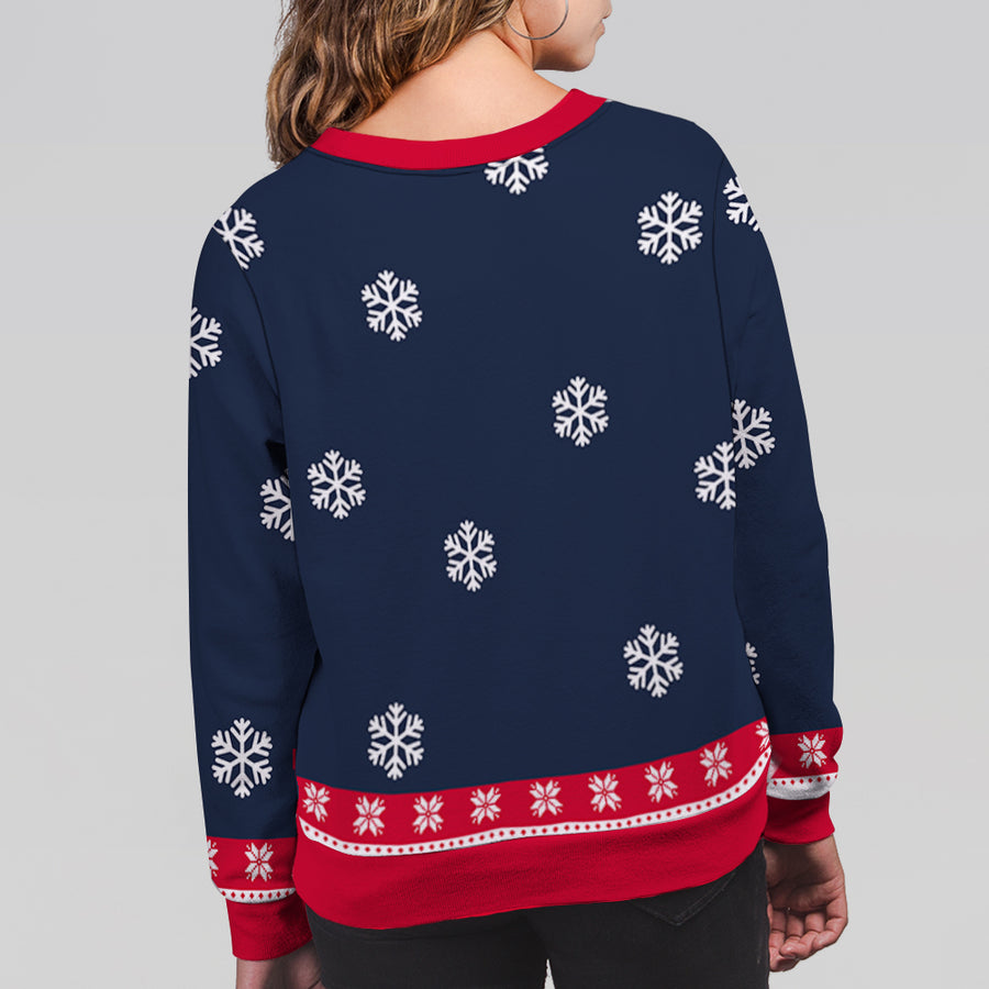 Cat Dad/Mom Winter - Custom Ugly Sweater - Personalized Christmas Gifts For Cat Owners & Lovers, Cat Mum, Cat Brother, Cat Sister | Sweatshirt