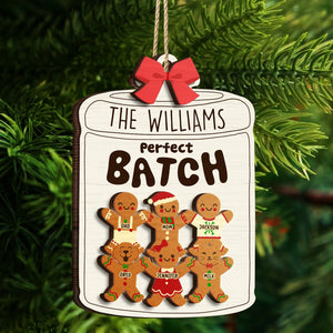 Grandma Grandpa Mom Dad Perfect Patch - Personalized Custom 2-layered Wood Ornament - Gift For Mom, Dad, Grandparents