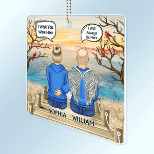 It's Hard To Live Without You I Miss You - Memorial Gift For Family, Friends, Siblings - Personalized Acrylic Car Hanger