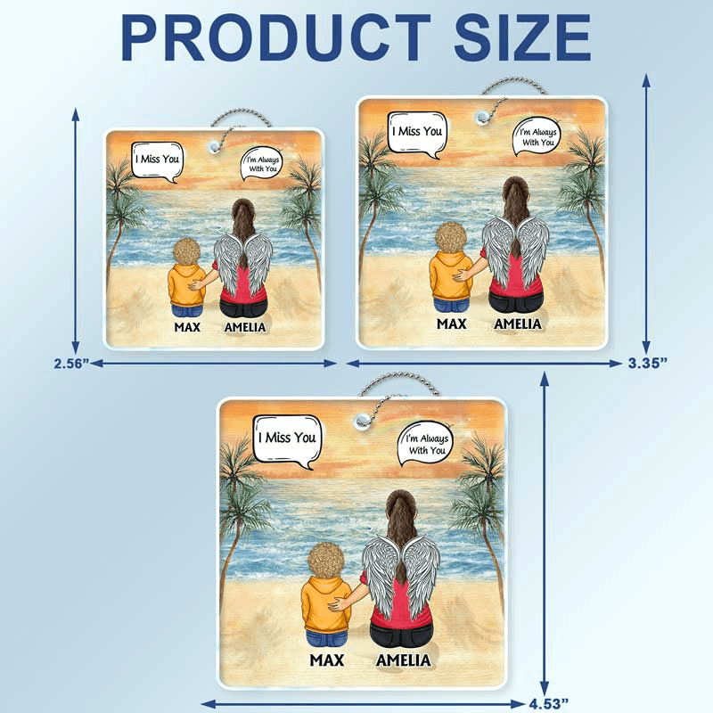 It's Hard To Live Without You I Miss You - Memorial Gift For Family, Friends, Siblings - Personalized Acrylic Car Hanger