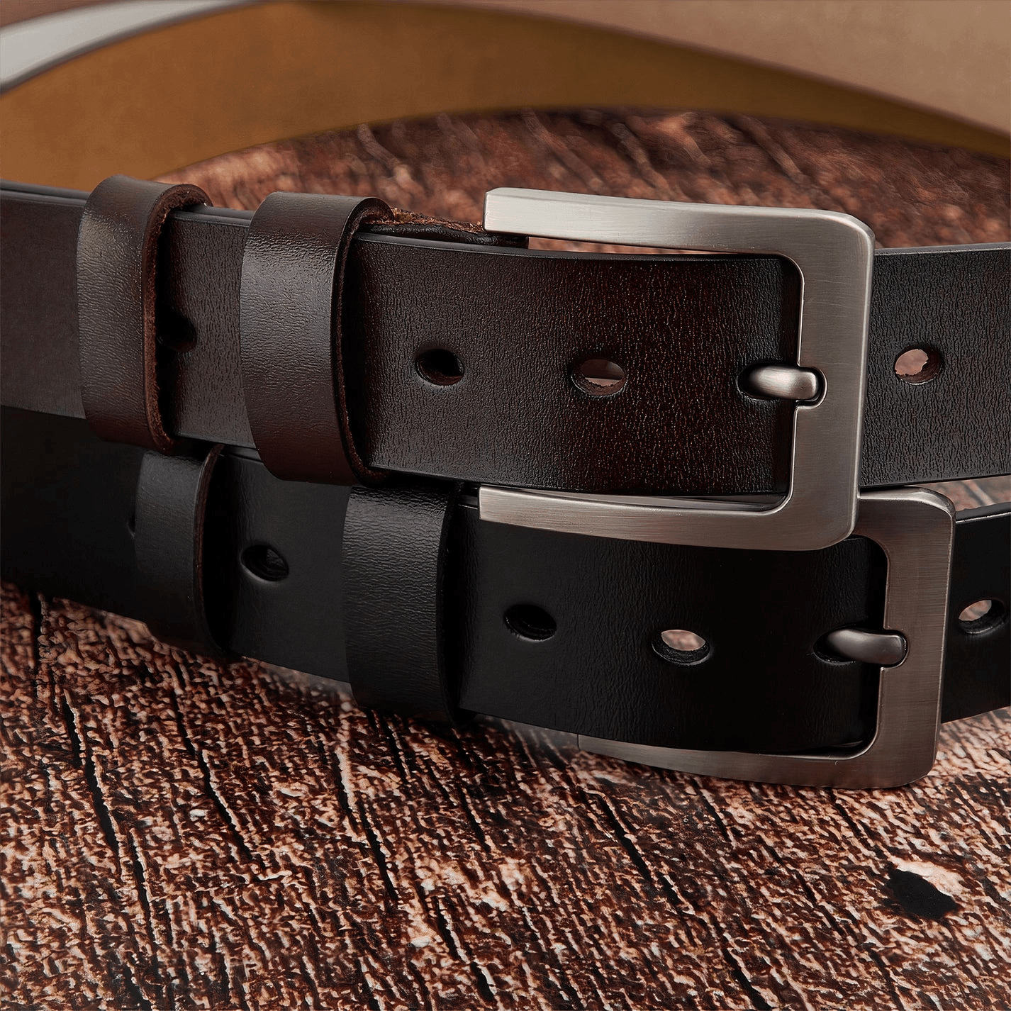 Custom Engraved Belt for Him - Go There Hand In Hand - Personalized Gift for Husband, Boyfriend, Fiancé | Birthday, Valentine, Anniversary | Leather
