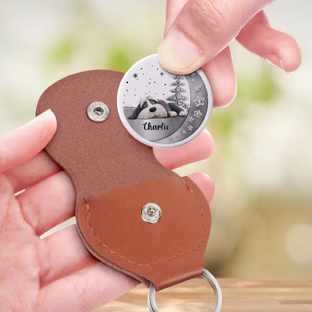 Beside You Pet Memorial - Personalized Leather Pocket Hug - Sympathy Gift For Pet Owners, Pet Lovers