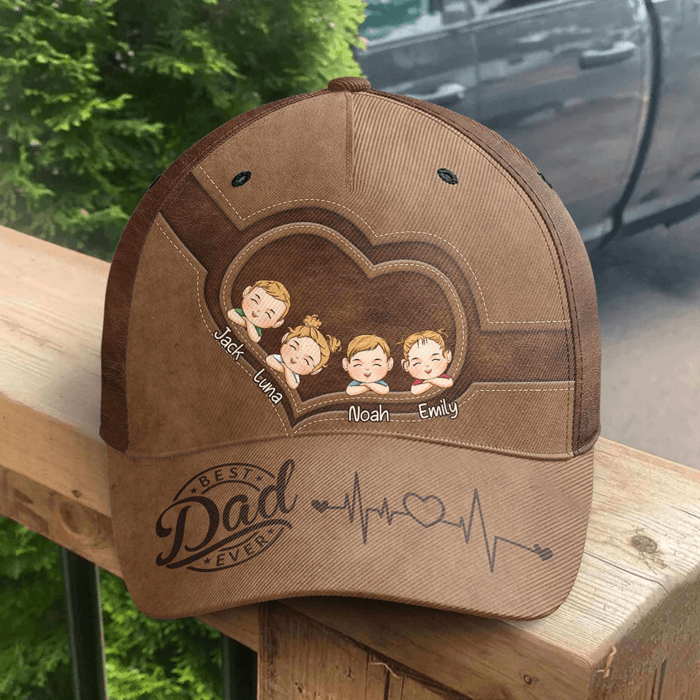 Best Dad Ever - Personalized Classic Cap - Father's Day Gift for Dad, Papa, Grandpa, Daddy, Dada - Suzitee Store