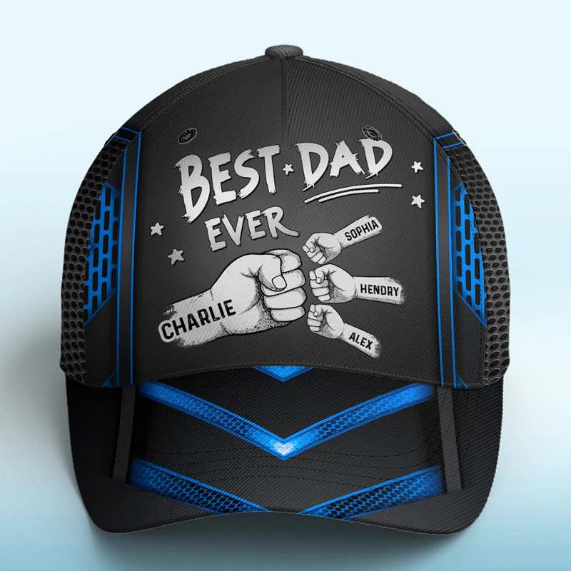 Best Dad Ever - Personalized Classic Cap - Father's Day Gift For Dad, Papa, Grandpa