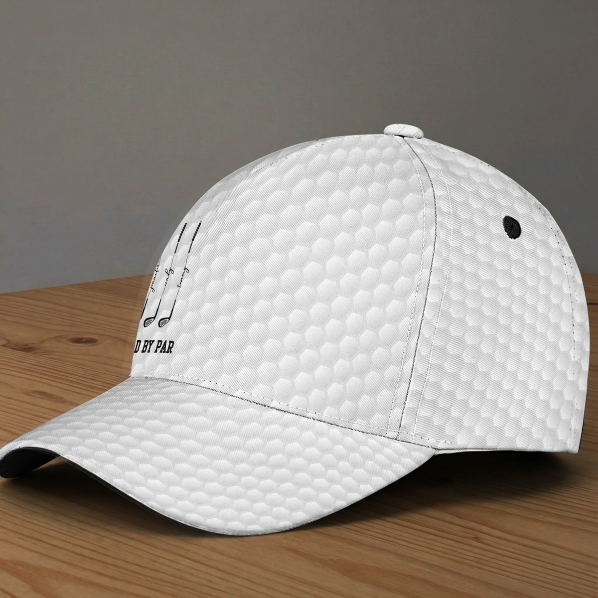 Best Dad By Par Golf Lovers - Personalized Classic Cap - Father's Day Gift For Dad, Papa, Grandpa