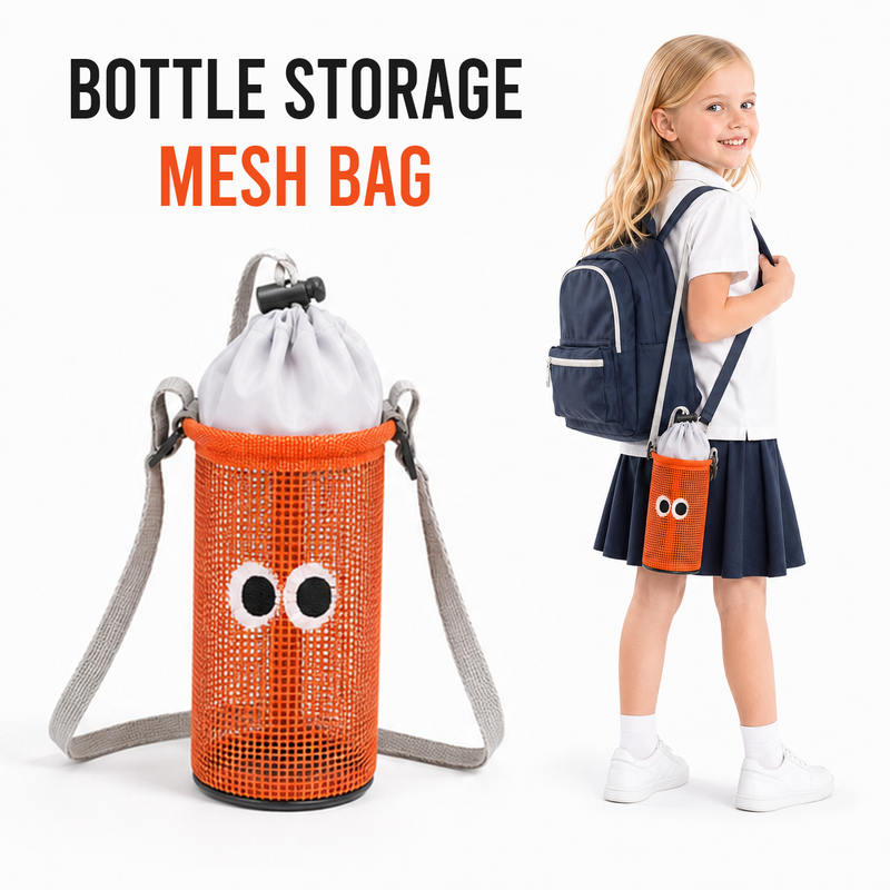 Bottle Storage Mesh Bag | Kids Insulated Water Bottle