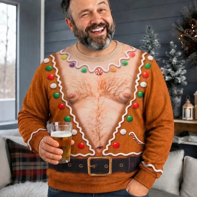 Bringing The Heat This Season - Personalized Custom Ugly Sweater - Christmas Gift For Husband, Son, Brother, Grandpa, Dad, Yourself