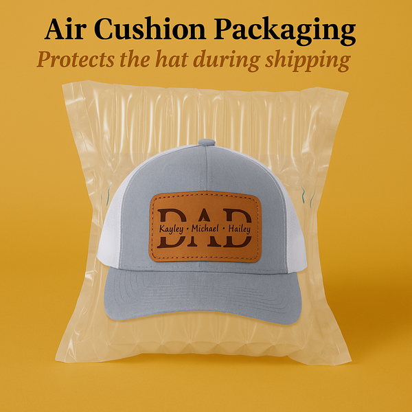 Air Cushion Packaging for Leather Patch Hat