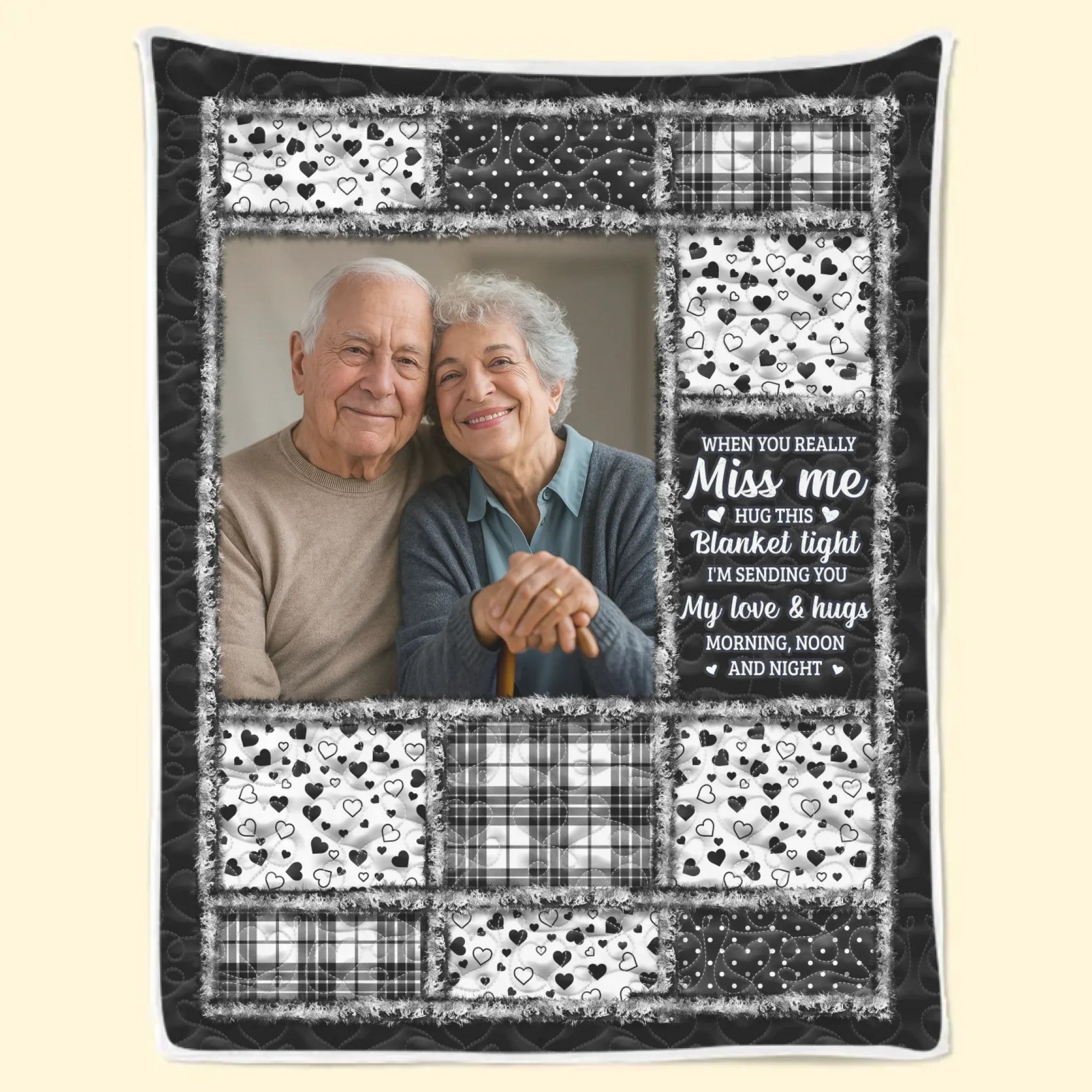 Custom Photo The Light of Your Love Guides Me - Human Memorial Personalized Custom Blanket - Christmas Memorial Sympathy Gifts For Loss Of Mom, Dad