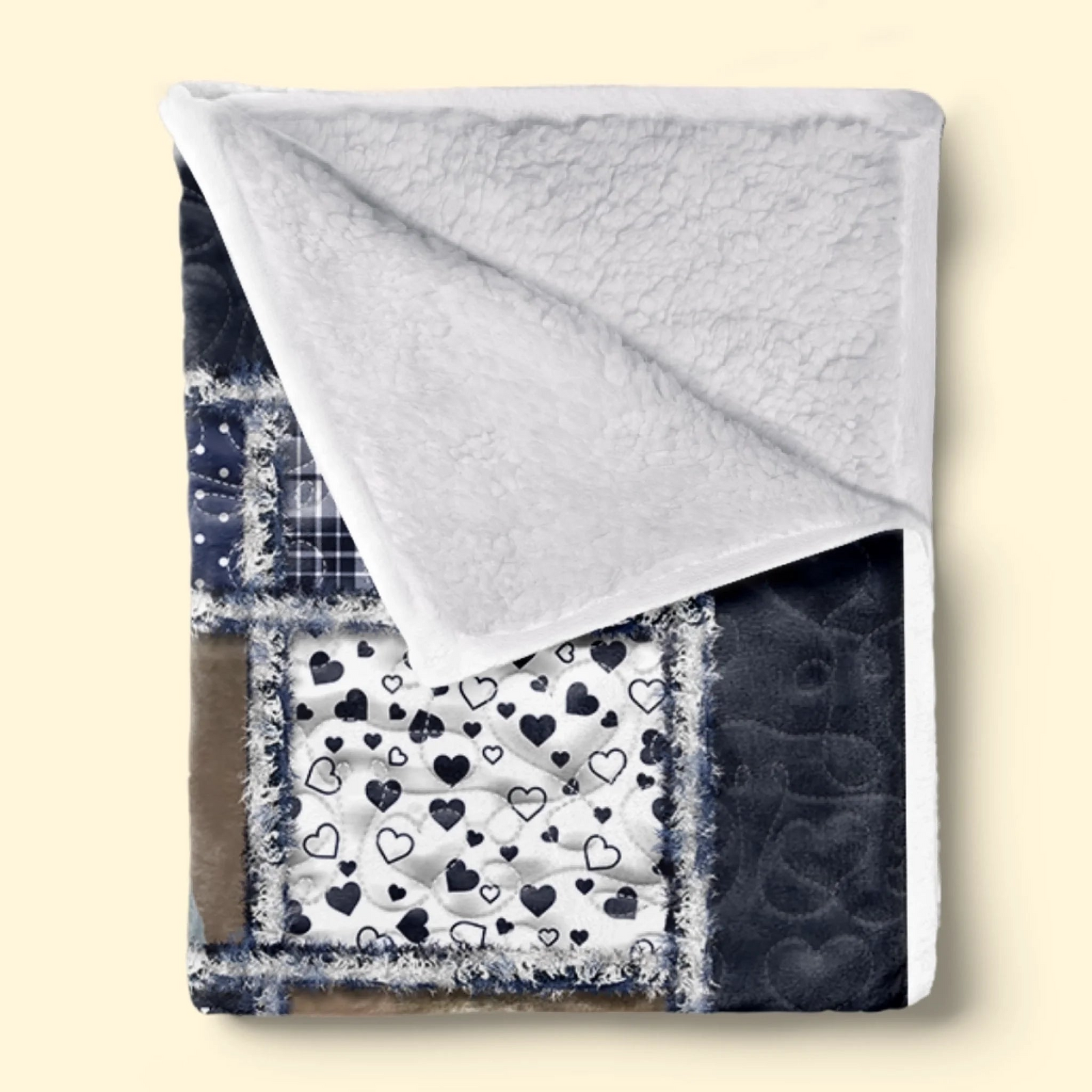 Custom Photo The Light of Your Love Guides Me - Human Memorial Personalized Custom Blanket - Christmas Memorial Sympathy Gifts For Loss Of Mom, Dad