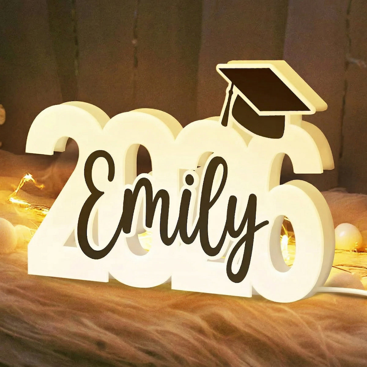 Class Of 2026 Graduation - Custom Shape Acrylic Light Box - Gift For Her/Him, Daughter/Son, Grad Ceremony, Commencement
