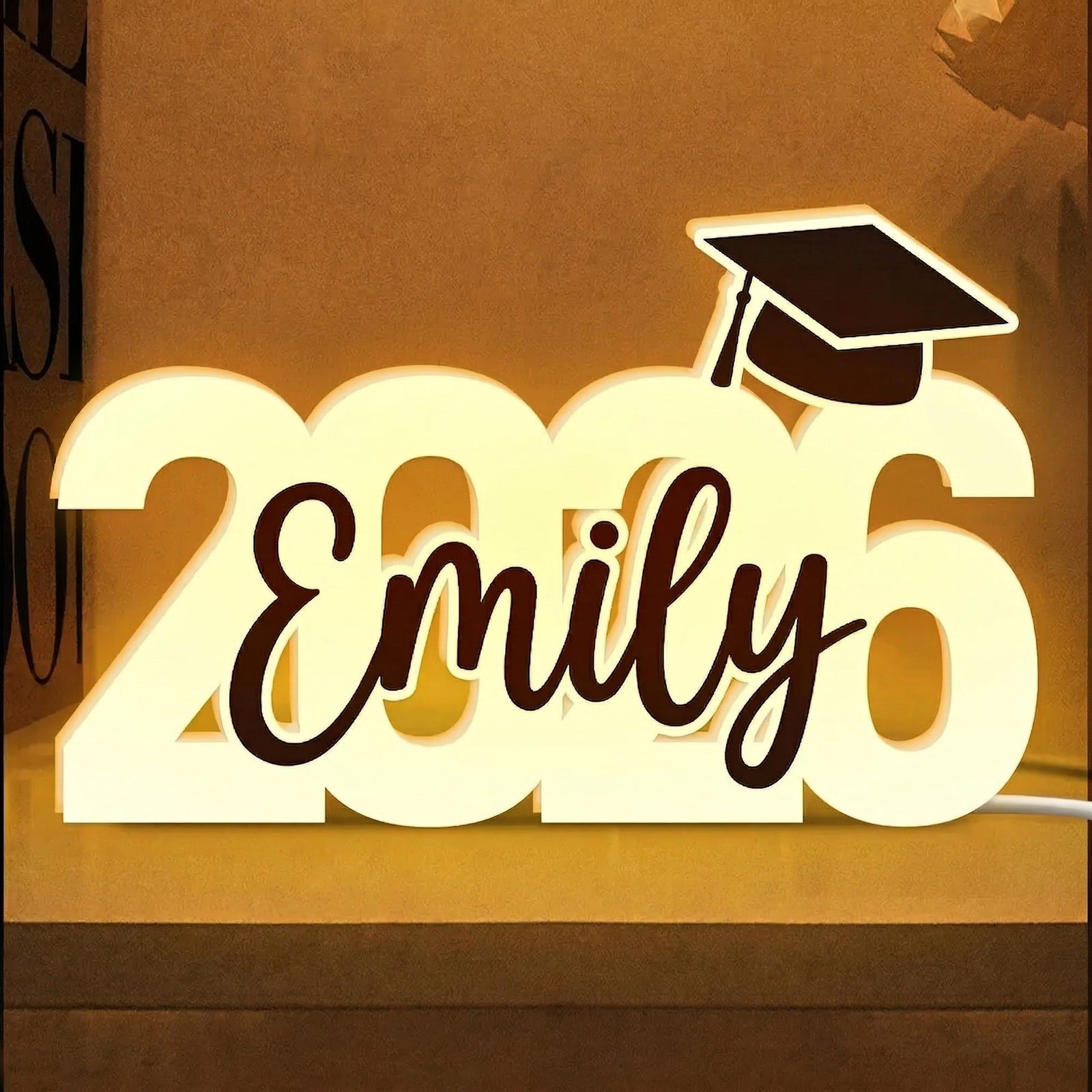 Class Of 2026 Graduation - Custom Shape Acrylic Light Box - Gift For Her/Him, Daughter/Son, Grad Ceremony, Commencement
