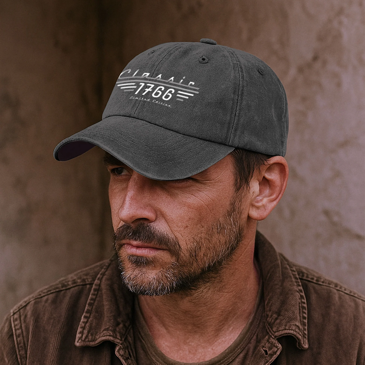 Classic Limited Edition - Personalized Custom Vintage Washed Denim Cap - Father's Day Gift for Husband, Dad, Papa, or Grandpa