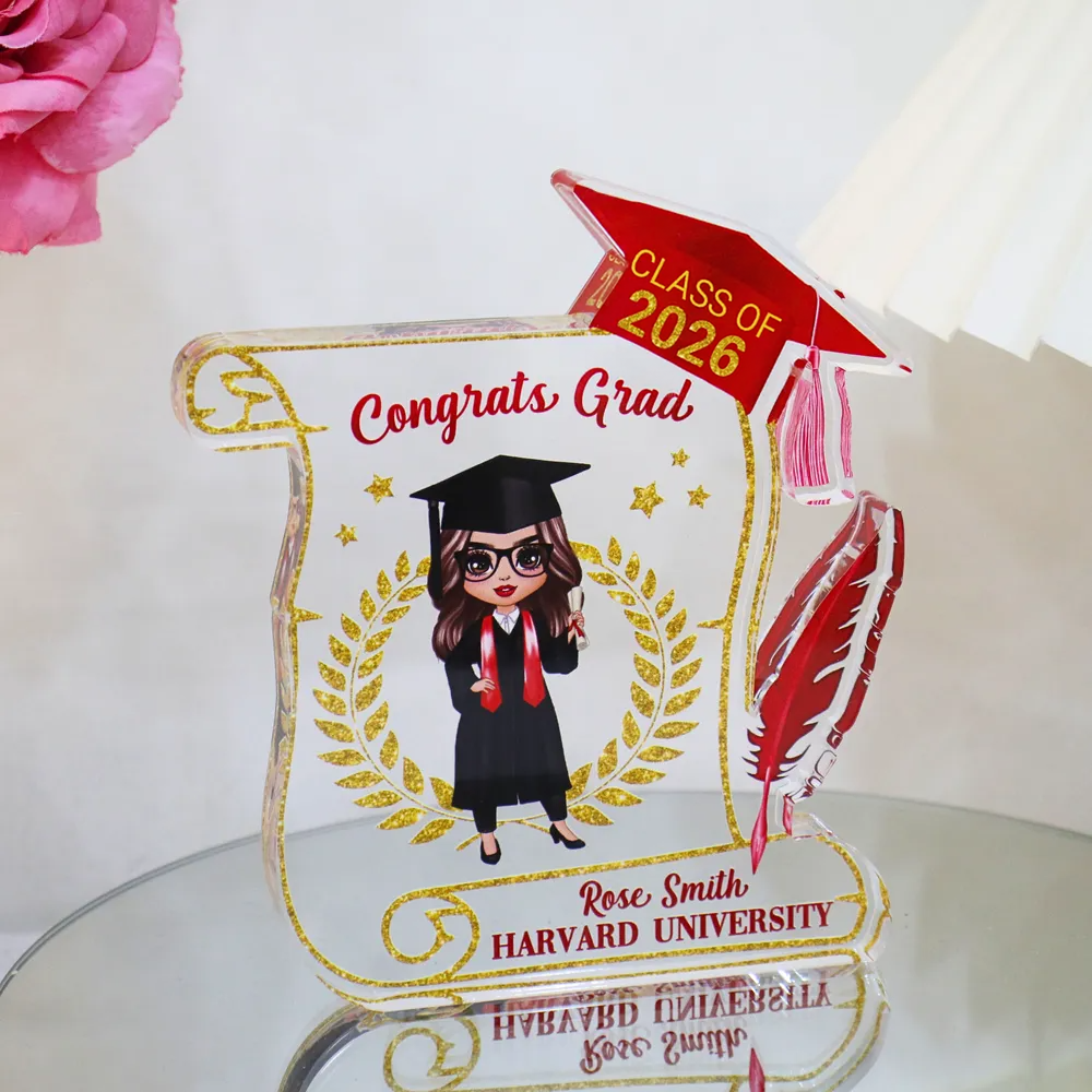 Personalized Class of 2026 Graduation acrylic plaque, alternate view 3