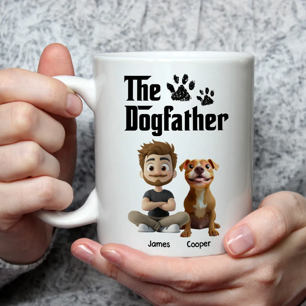 Cool Dog Father - Personalized Custom Mug - Father's Day Gift For Dog Dad, Dog Lovers 3