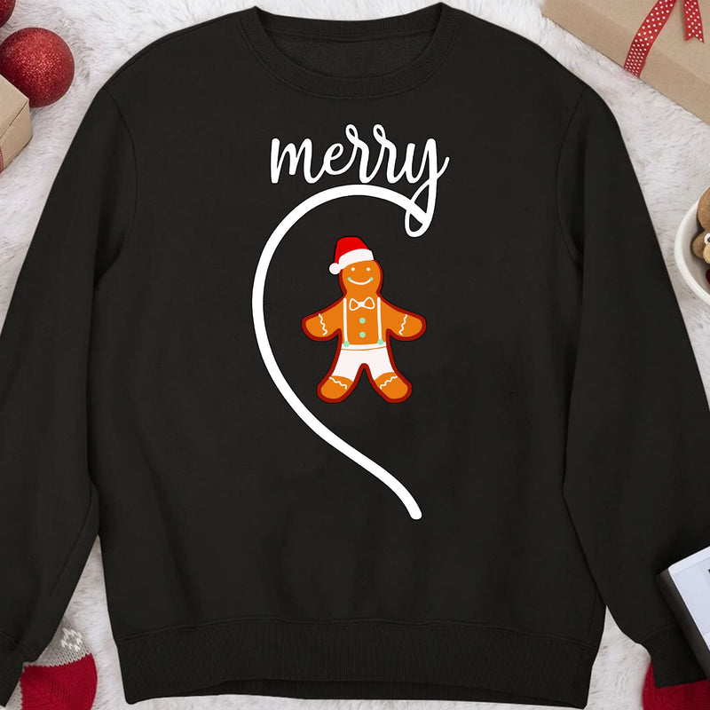 Couple Merry Christmas - Funny Couple Ugly Christmas Sweater - Gift For Couples, Wife, Husband
