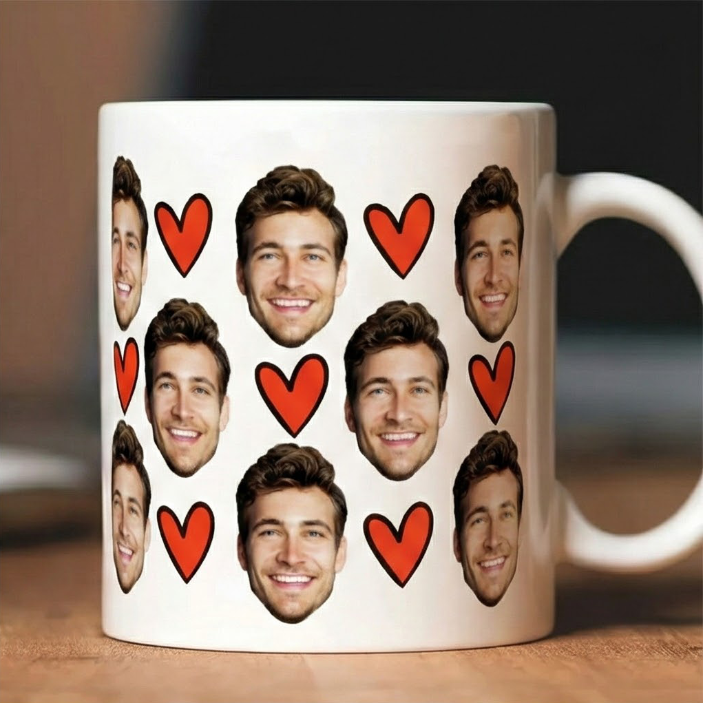 Custom Photo Boyfriend Girlfriend Funny Couple - Personalized Custom Mug - Gift For Him/Her, Boyfriend/Girlfriend, Husband/Wife on Anniversary, Valentine's Day